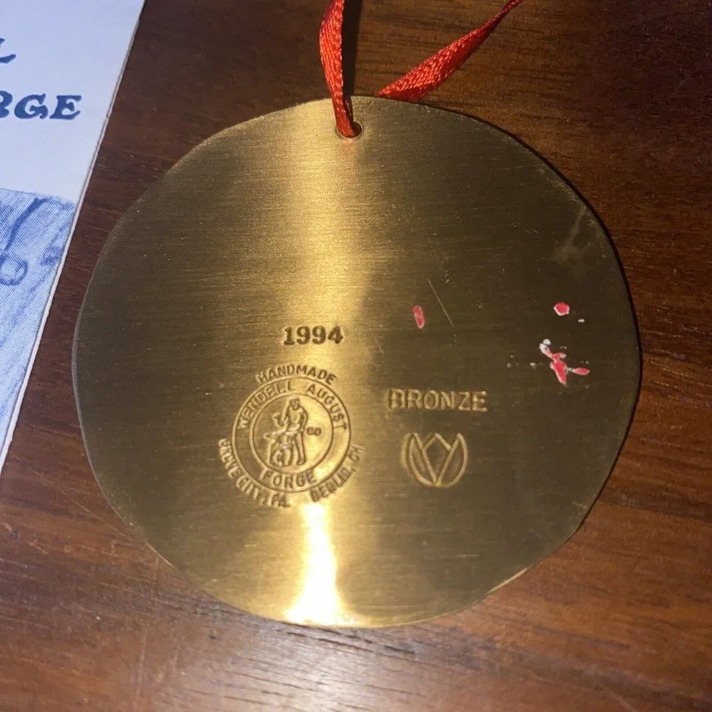 Wendell August Forge 1994 GINGERBREAD HOUSE Handmade Ornament Solid Bronze
